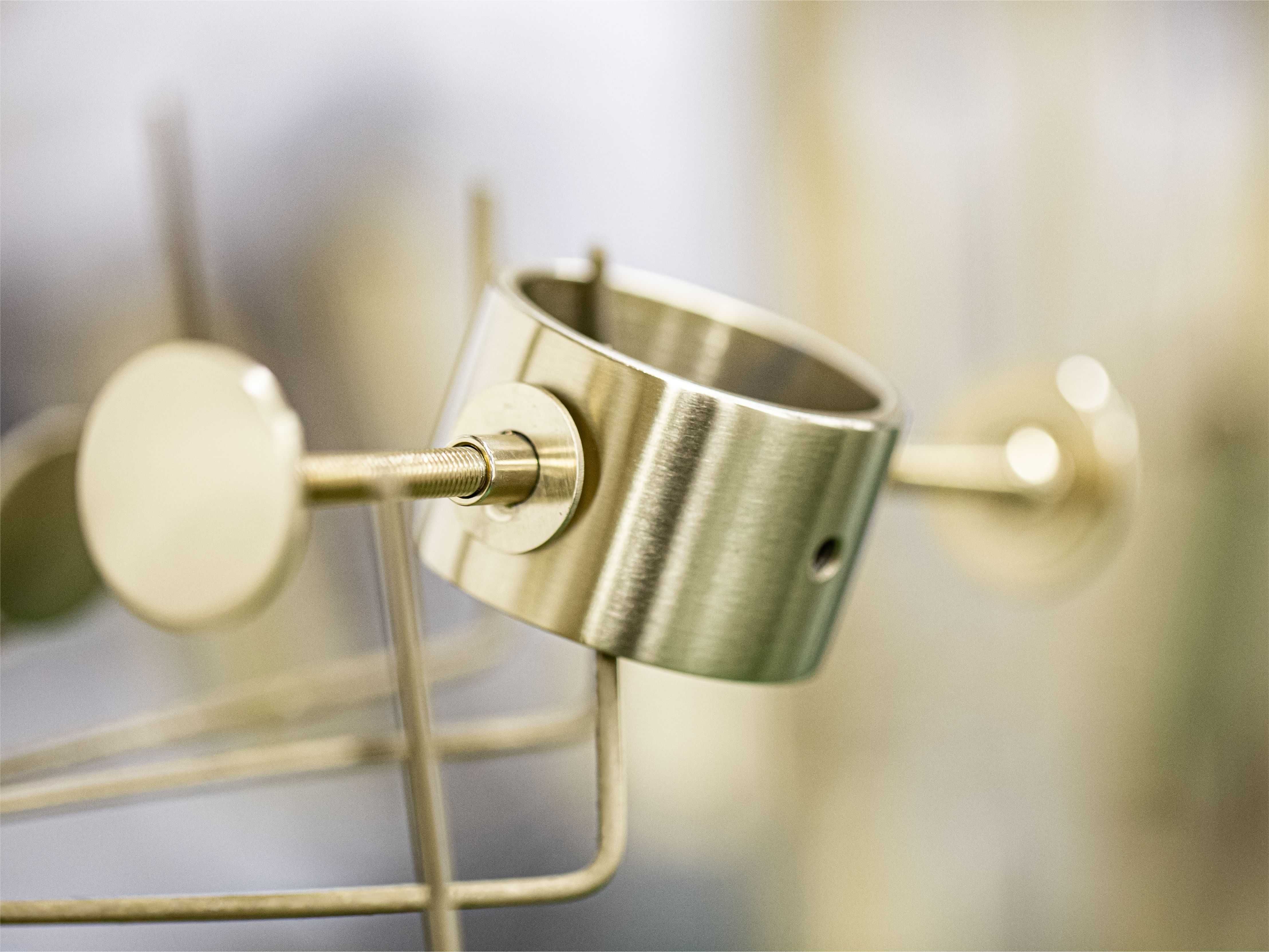 Stainless steel component after PVD surface finishing in champagne gold color, showcasing AussieSteel’s metal craftsmanship and precision finishing capability.