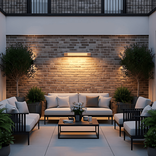 AussieSteel wall-mounted outdoor patio heater OEM series integrated into a modern outdoor living space, delivering radiant warmth for patios, terraces, and hospitality heating projects.